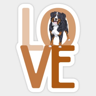 Bernese Mountain Dog LOVE! Especially for Berner Dog Lovers! Sticker